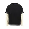 Awake Ny Layering-effect T-shirt In Black