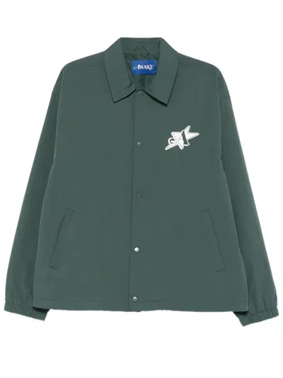 Awake Ny L.e.s Community Coaches Jacket In Green