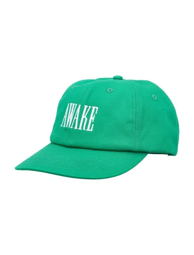 Awake Ny Logo刺绣棒球帽 In Green