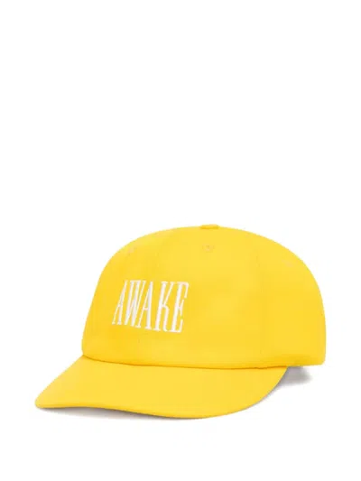 Awake Ny Baseballkappe Mit Stickerei In Yellow