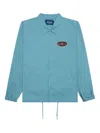 Awake Ny Logo-patch Twill Jacket In Blue