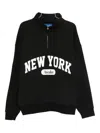 Awake Ny Mens Black New York Arch High-neck Cotton-jersey Sweatshirt In Black