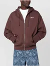 Awake Ny Brown Hooded Sweatshirt With Logo Print In Burgundy