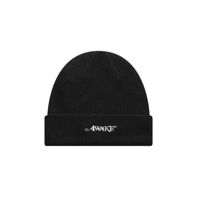 Pre-owned Awake Ny Loose Gauge Knit Beanie 'black' | Men's Size Onesize
