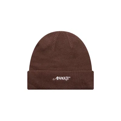Pre-owned Awake Ny Loose Gauge Knit Beanie 'brown' | Men's Size Onesize