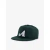 Awake Ny Mens Green Classic Brand-patch Wool-blend Baseball Cap