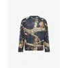Awake Ny Mens  Mesh Printed Woven T-shirt In Shadow