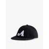 Awake Ny Mens Classic A Logo-embroidered Cotton Baseball Cap Black In Black