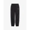 Awake Ny Mens Logo-embroidered Relaxed-fit Shell Track Pants Black In Black