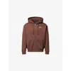Awake Ny Brown Hooded Sweatshirt With Logo Print In Brown