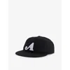 Awake Ny Mens Classic A Logo-embroidered Cotton Baseball Cap Black In Black