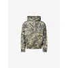 Awake Ny Mens Old English Camouflage Cotton-jersey Hoodie In Animal Print