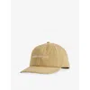 Awake Ny Mens Tan Stitch Panel Cotton Cap In Neutral
