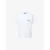 Awake Ny Mens White New York City Crewneck Cotton-jersey T-shirt In White