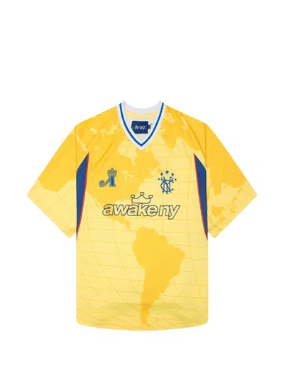 Awake Ny Mundial Crown Jersey In Yellow