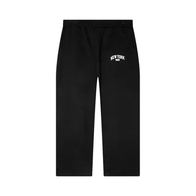 Pre-owned Awake Ny New York Arch Open Hem Sweatpants 'black' | Men's Size L