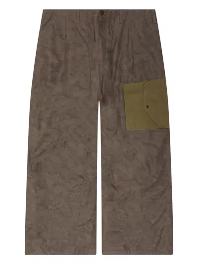 Awake Ny Patch-pocket Trousers In Green