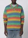 Awake Ny Multicolour Striped Polo Sweater In Multi