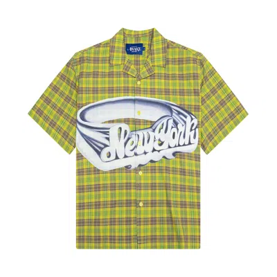 Pre-owned Awake Ny Printed Camp Collar Shirt 'green' | Men's Size Xxl