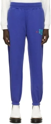 Awake Ny Purple College Logo Lounge Pants In Sapphire