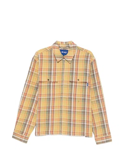 Awake Ny Rivington Buttoned Checked Shirt In Neutral