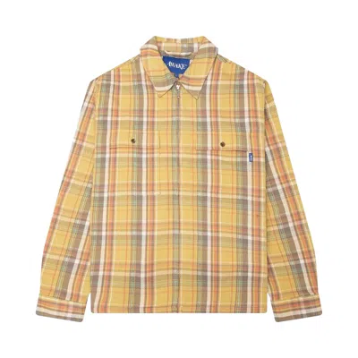 Pre-owned Awake Ny Rivington Zip Flannel 'yellow' | Men's Size Xl