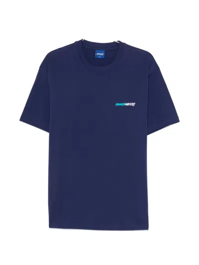 Awake Ny Round-neck T-shirt In Blue