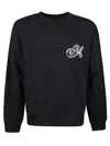 Awake Ny Script Crew Neck Sweatshirt In Black