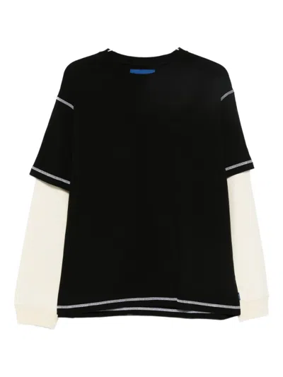 Awake Ny Seam-detail Layered Jumper In Black