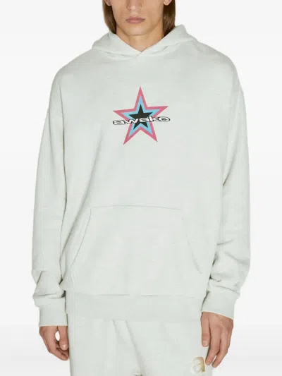Awake Ny Star Logo-print Hoodie In Green
