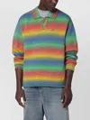 Awake Ny Multicolour Striped Polo Sweater In Multi