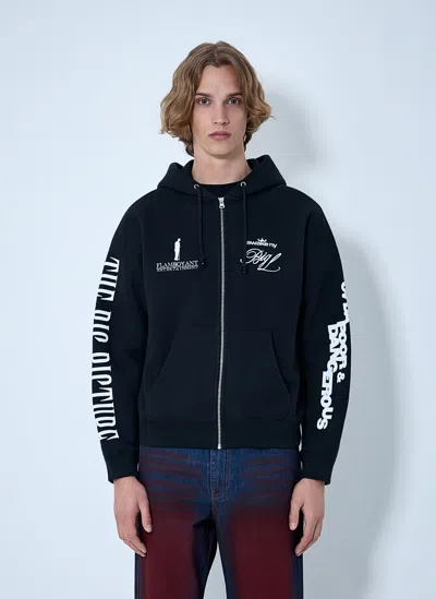 Awake Ny The Big Picture Zip Hoodie In Black