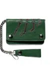 Awake Ny Vanson Bones Chain Wallet In Green