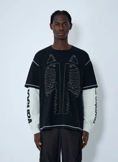 Awake Ny Vanson Bones Waffle T-shirt In Multi