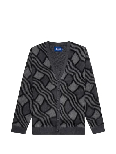 Awake Ny V-neck Cardigan In Black