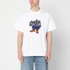 Awake Ny White T-shirt With Stomper Logo Print