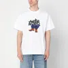 Awake Ny White T-shirt With Stomper Logo Print
