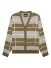 Awake Ny Windowpane Mohair Cardigan In Multi