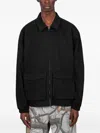 Awake Ny Zip-up Shirt Jacket In Black