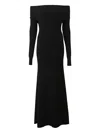 A.w.a.k.e. Off-shoulder Maxi Dress In Black