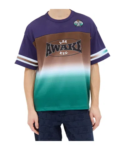 Awake Open-necked Black Shirt In Green