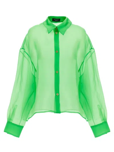 A.w.a.k.e. Organdy 80s Shirt In Green