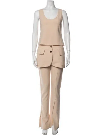 Pre-owned A.w.a.k.e. Pant Set In Neutral