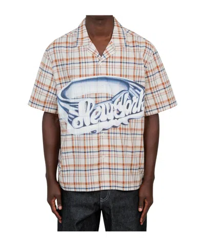 Awake Plaid Shirt In Gold