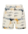 Awake Printed Shorts In White