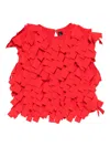 A.w.a.k.e. A. W.a. K.e. Mode Open Back Top With Rectangle Detail Red In Red