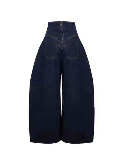 A.w.a.k.e. Rounded Jeans In Blue
