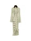 A.w.a.k.e. Cotton-blend Bib-front Structured Trench Coat In Green