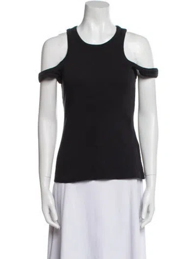 Pre-owned A.w.a.k.e. Scoop Neck Short Sleeve T-shirt In Black