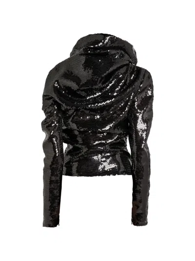 A.w.a.k.e. 시퀸 장식 하이 넥 탑 In Black